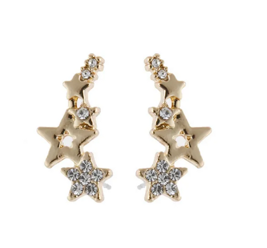 Rhinestone Mini Star Studs