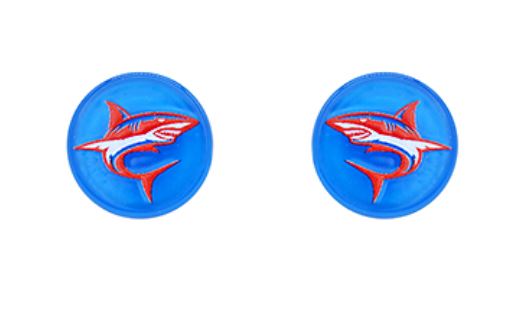 Ole Miss Shark Acrylic Disk Earrings