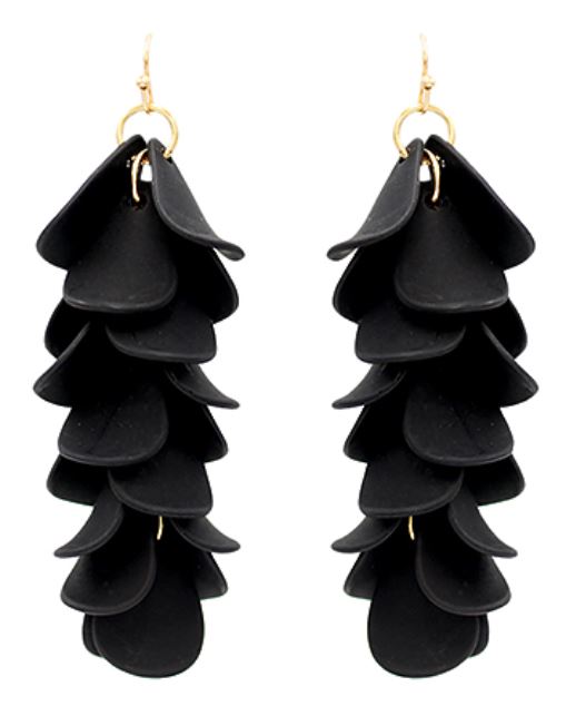 Petal Fringe Drop Earrings