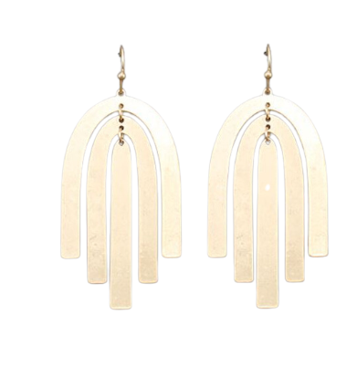 Arch Layers Metal Earrings