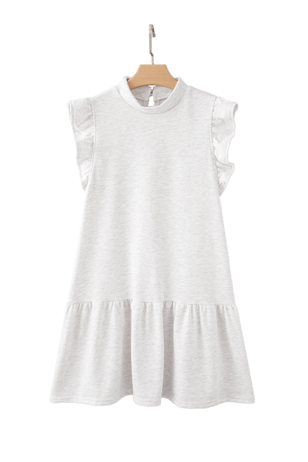 Ruffle Hem Mini Sweatshirt Dress