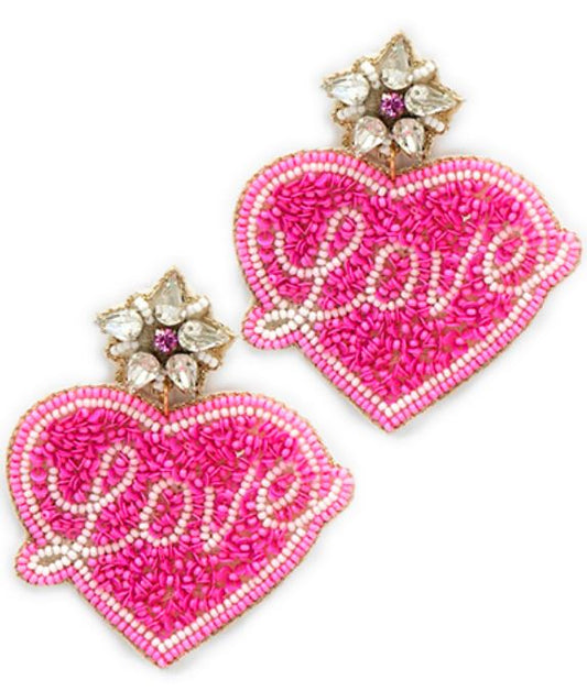 Valentine Love Heart Earrings