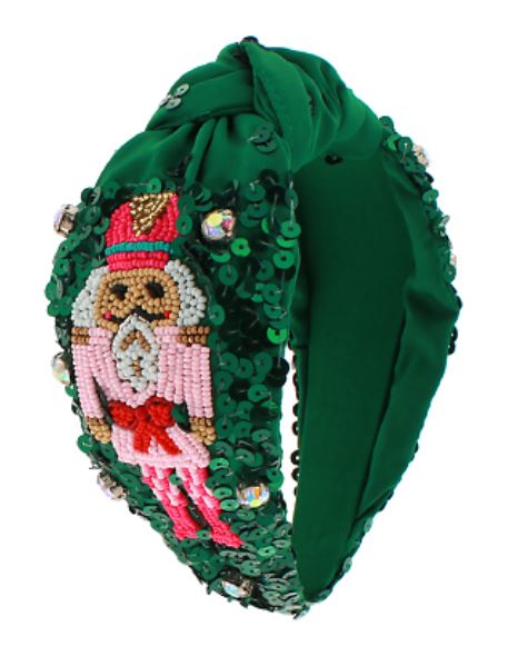 Christmas Nutcracker Headband Green