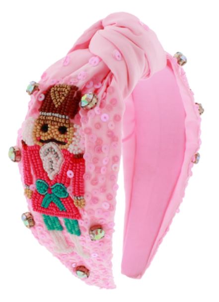 Christmas Nutcracker Headband Pink