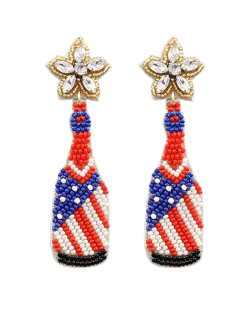 Bead USA Theme Bottle Earrings
