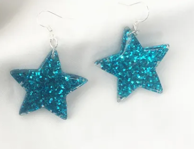 Star Resin Earrings