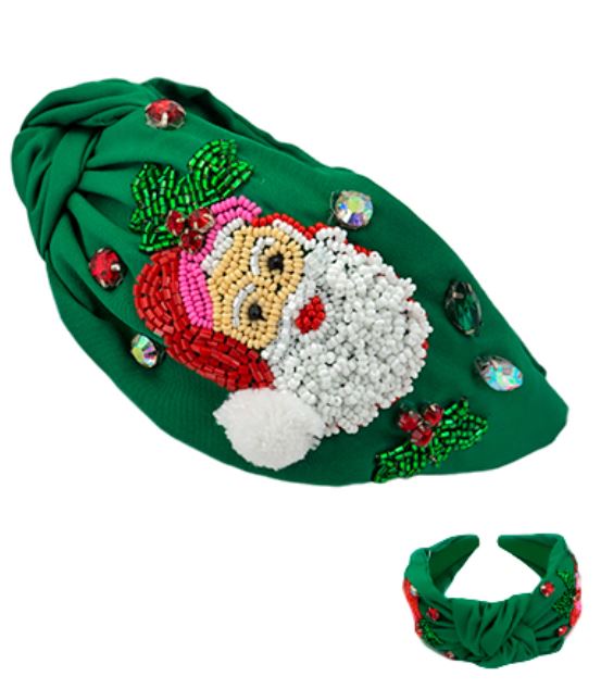 Christmas Santa Headband Green