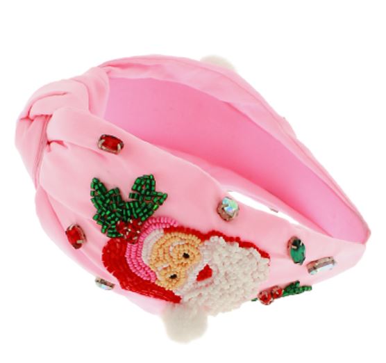 Christmas Santa Headband Pink