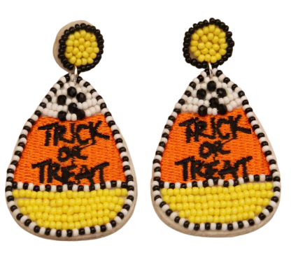 Halloween Trick or Treat Candy Corn Earrings