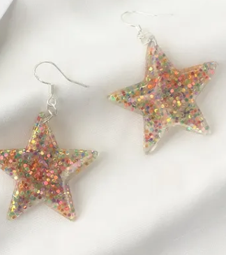 Star Resin Earrings