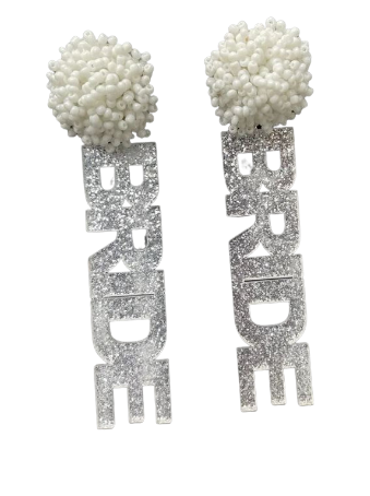 Bride Acrylic Earrings