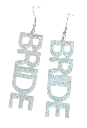 Bride Glitter Earrings