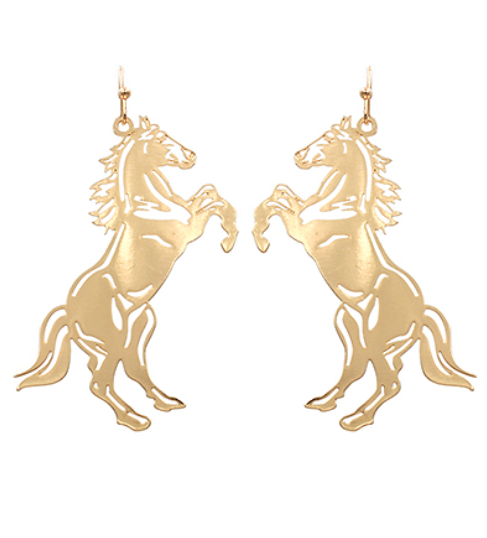 Maverick or Mustang Filigree Earrings