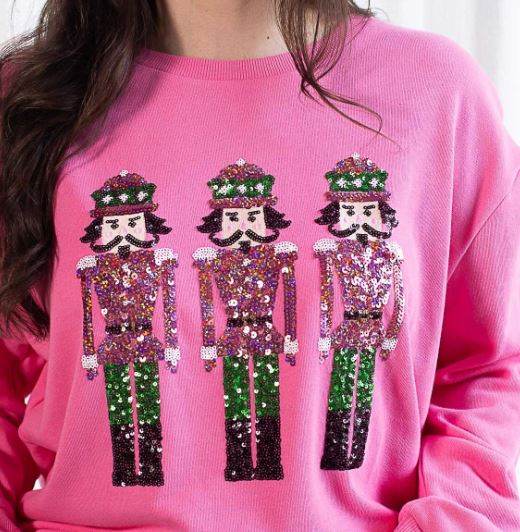 Nutcracker March Sequin Sweatshirt