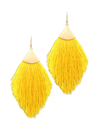 Capped Tassel Earrings - large