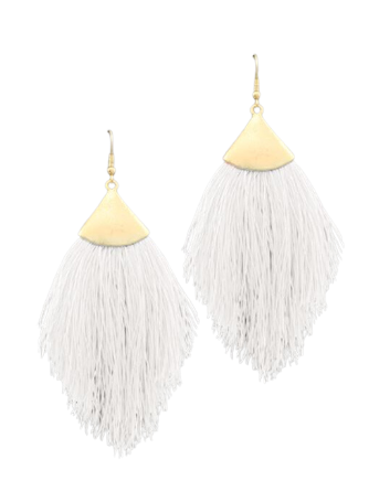 Capped Tassel Earrings - large