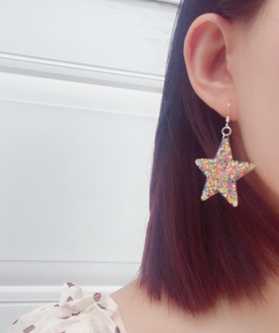 Star Resin Earrings