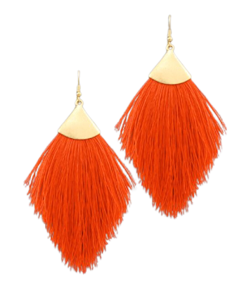 Capped Tassel Earrings - large