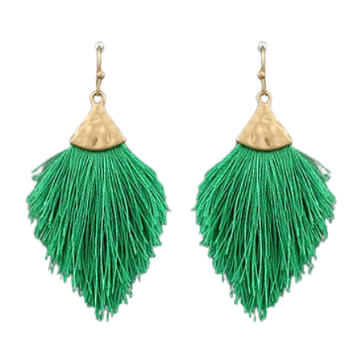 Capped Tassel Earrings - small