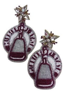 Mississippi State Cowbell Earrings