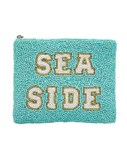 SEA SIDE Beaded Coin Pouch