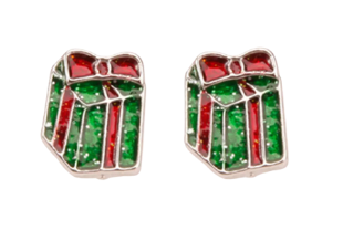 Christmas Gift Box Studs