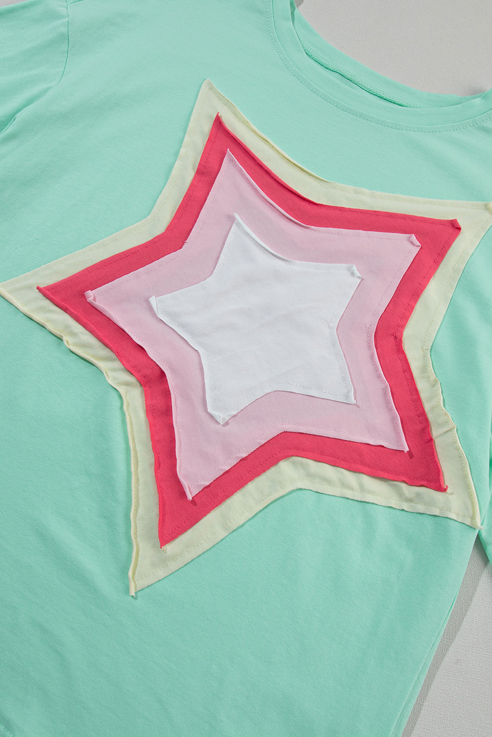 Star Half Sleeve Oversized Tee