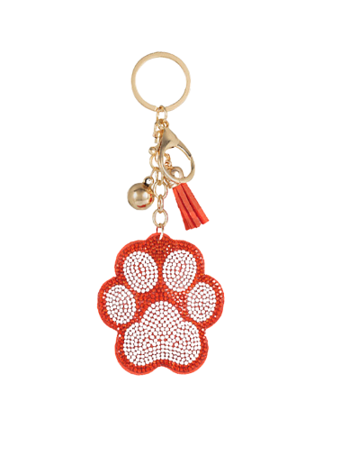 Crystal Jag Paw Key Chain