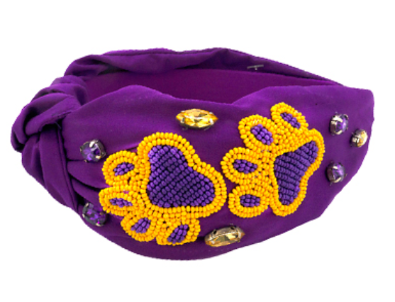 Paw Beaded Headband