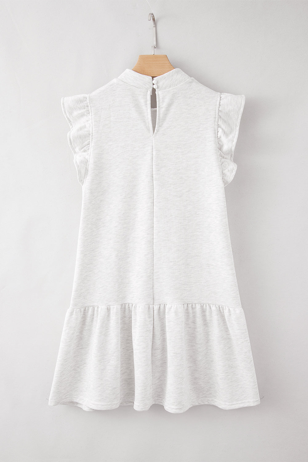 Ruffle Hem Mini Sweatshirt Dress