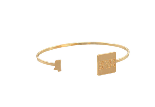 State & Coordinates Cuff