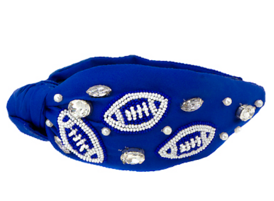 Football Beaded Headband