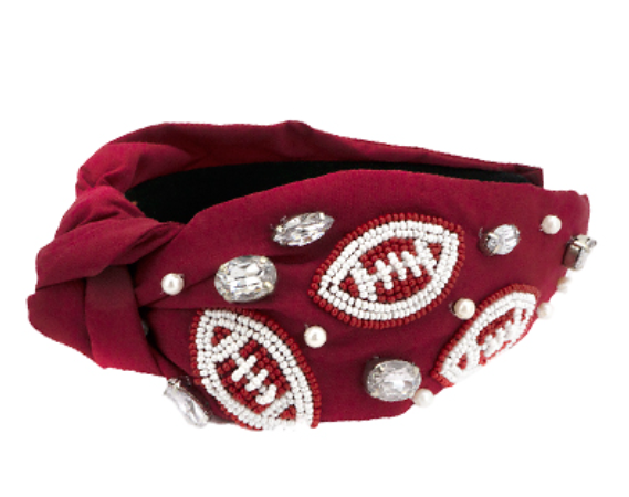 FOOTBALL Beaded Headband