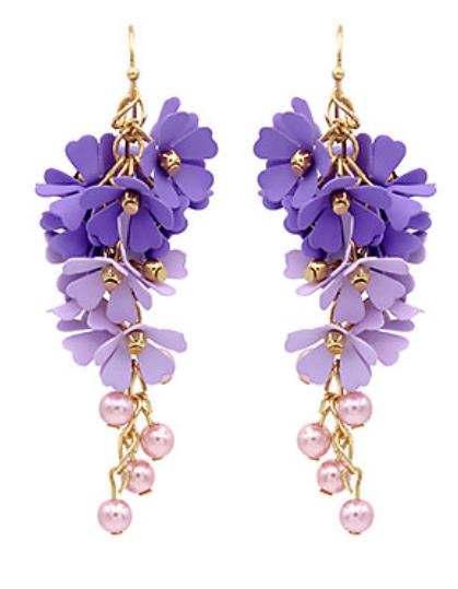 Flower Fringe Earrings