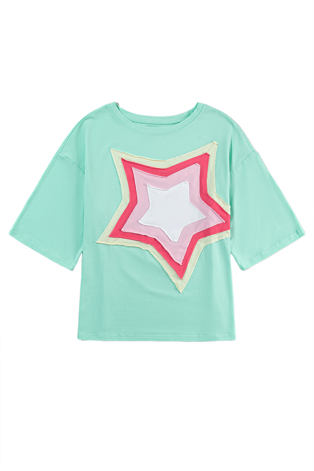 Star Half Sleeve Oversized Tee