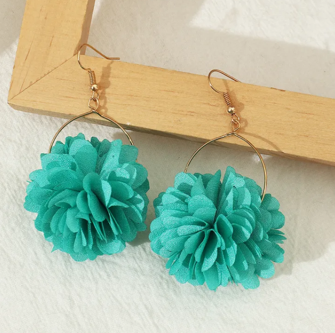 Flower Cloth Earrings