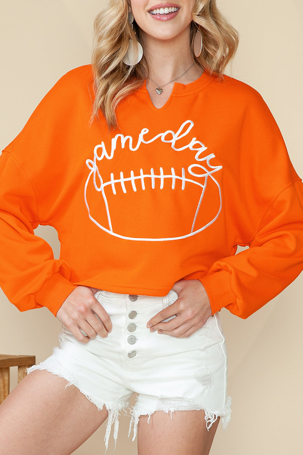 Game Day Cropped Sweatshirt