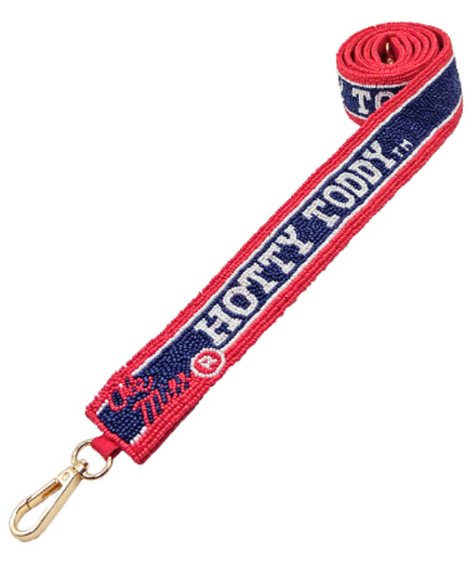 Ole Miss HOTTY TODDY Beaded Purse Strap