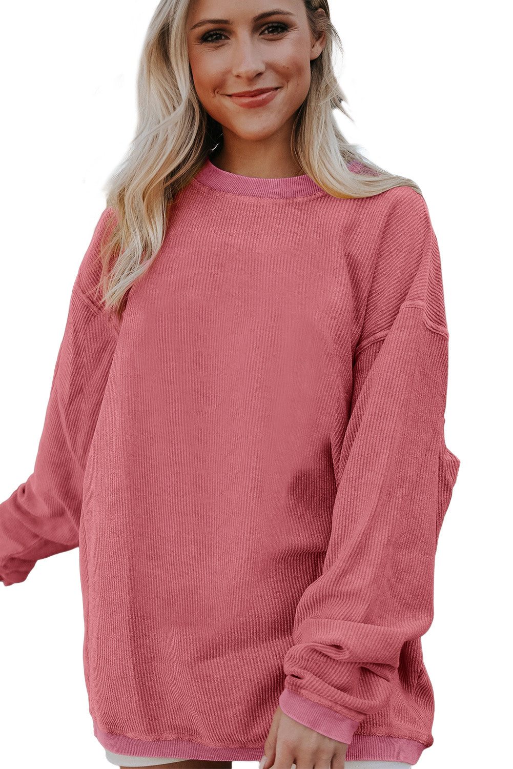 Ribbed Oversized Sweatshirt