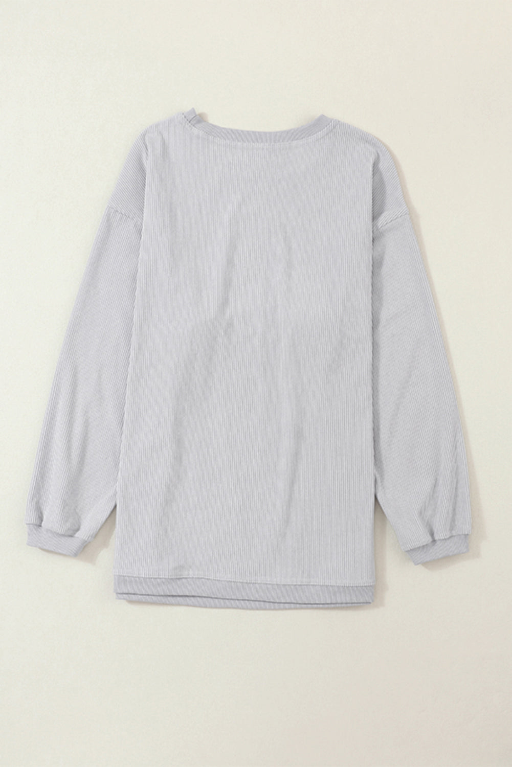 Ribbed Oversized Sweatshirt