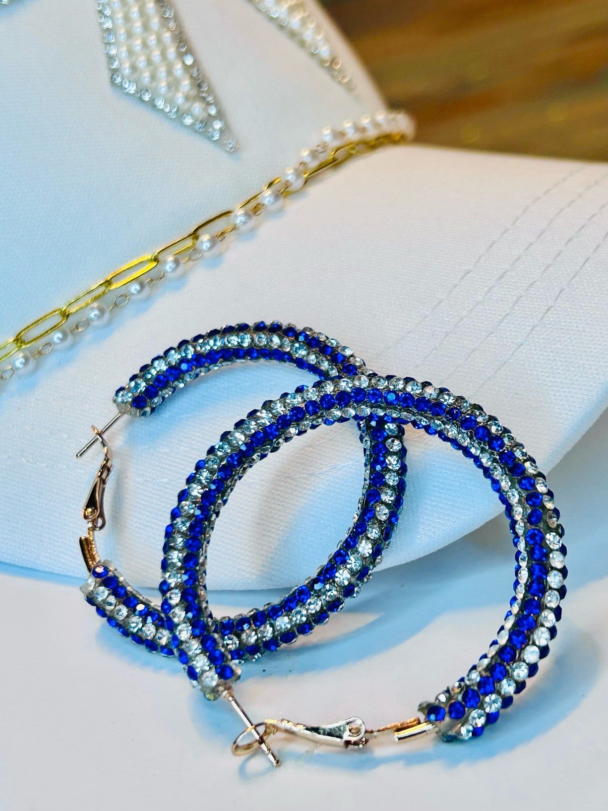 Rhinestone Hoops