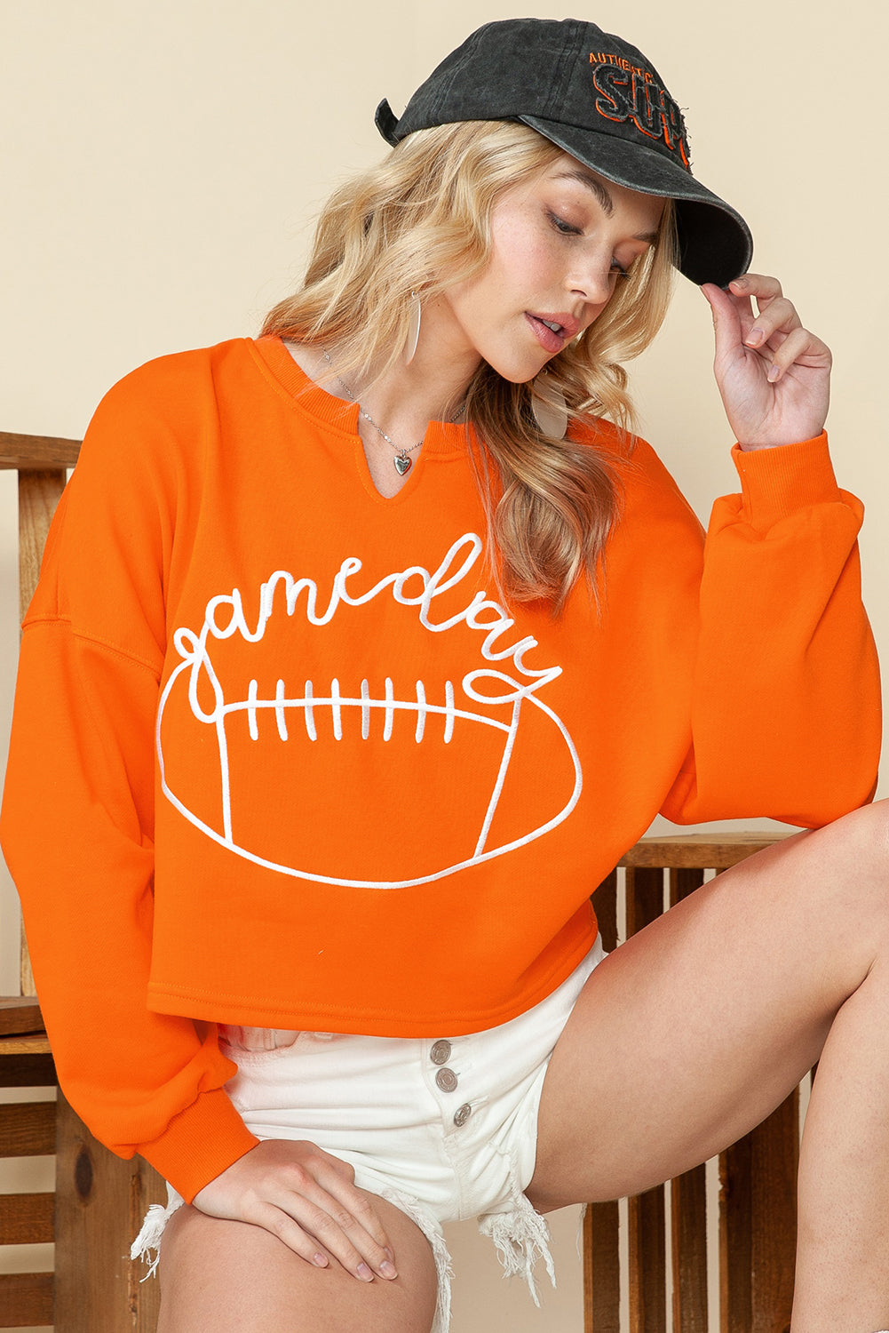 Game Day Cropped Sweatshirt