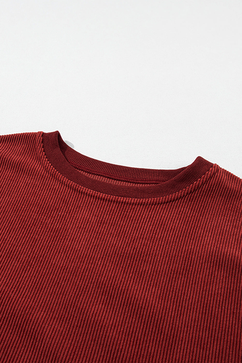 Ribbed Oversized Sweatshirt