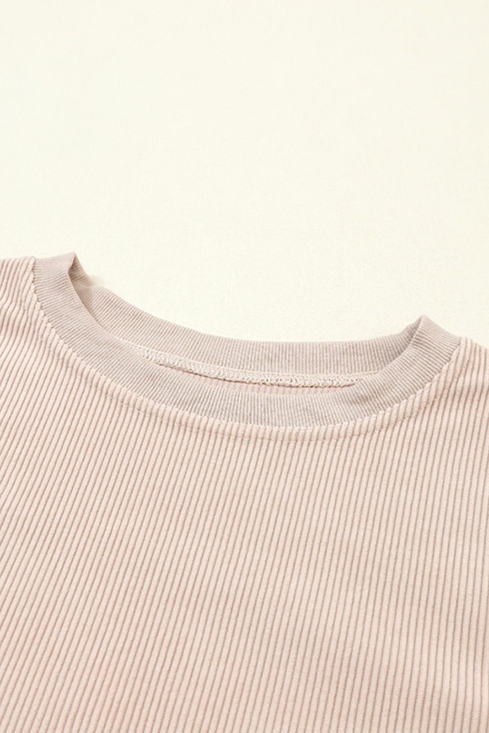 Ribbed Oversized Sweatshirt