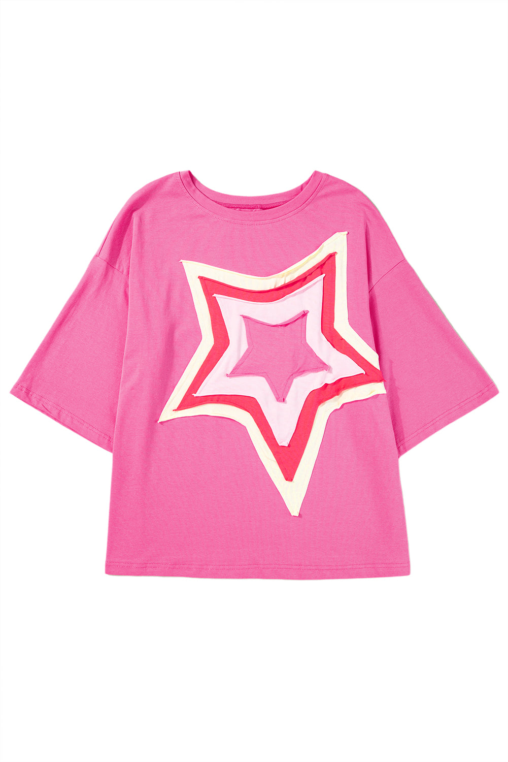 Star Half Sleeve Oversized Tee