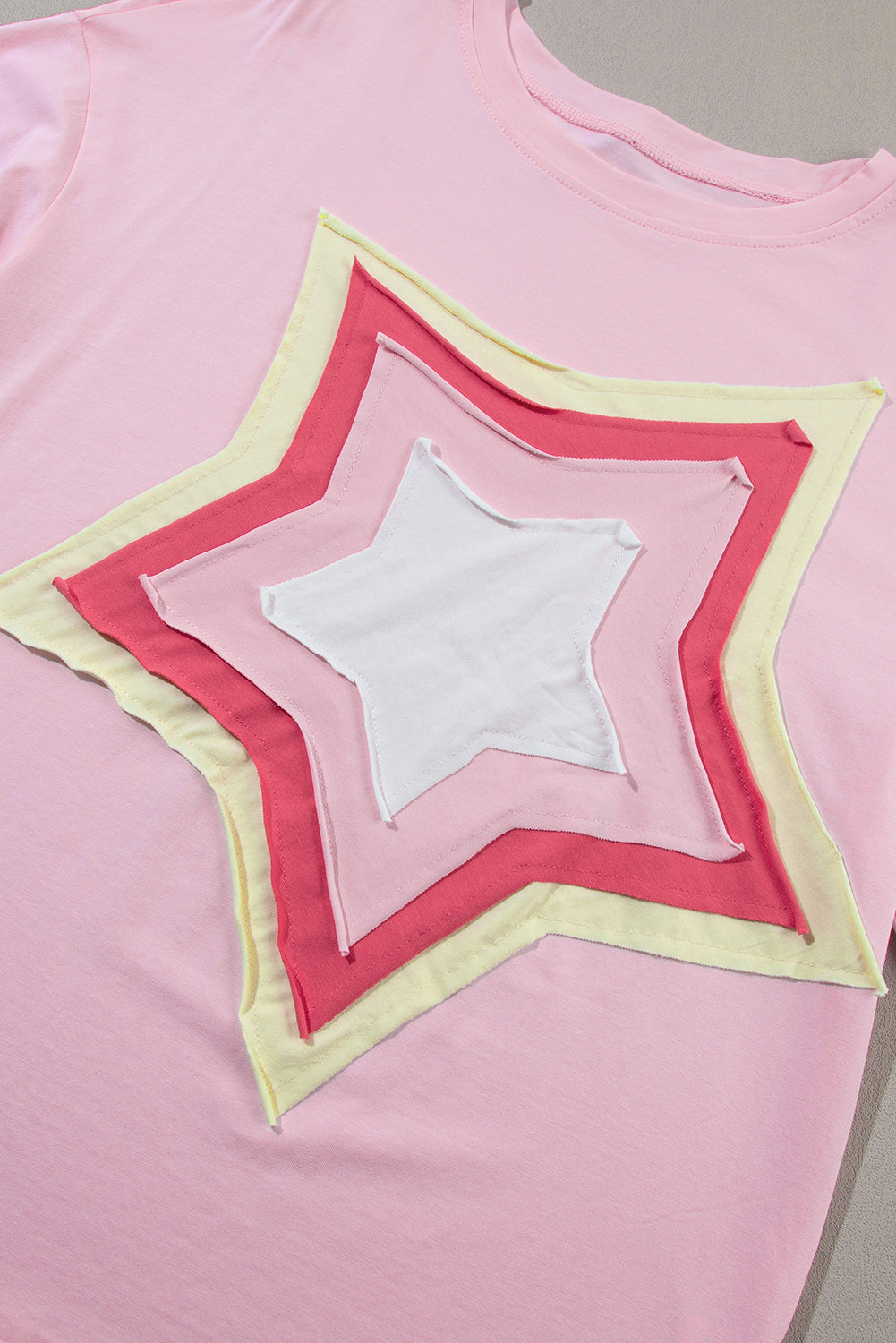 Star Half Sleeve Oversized Tee