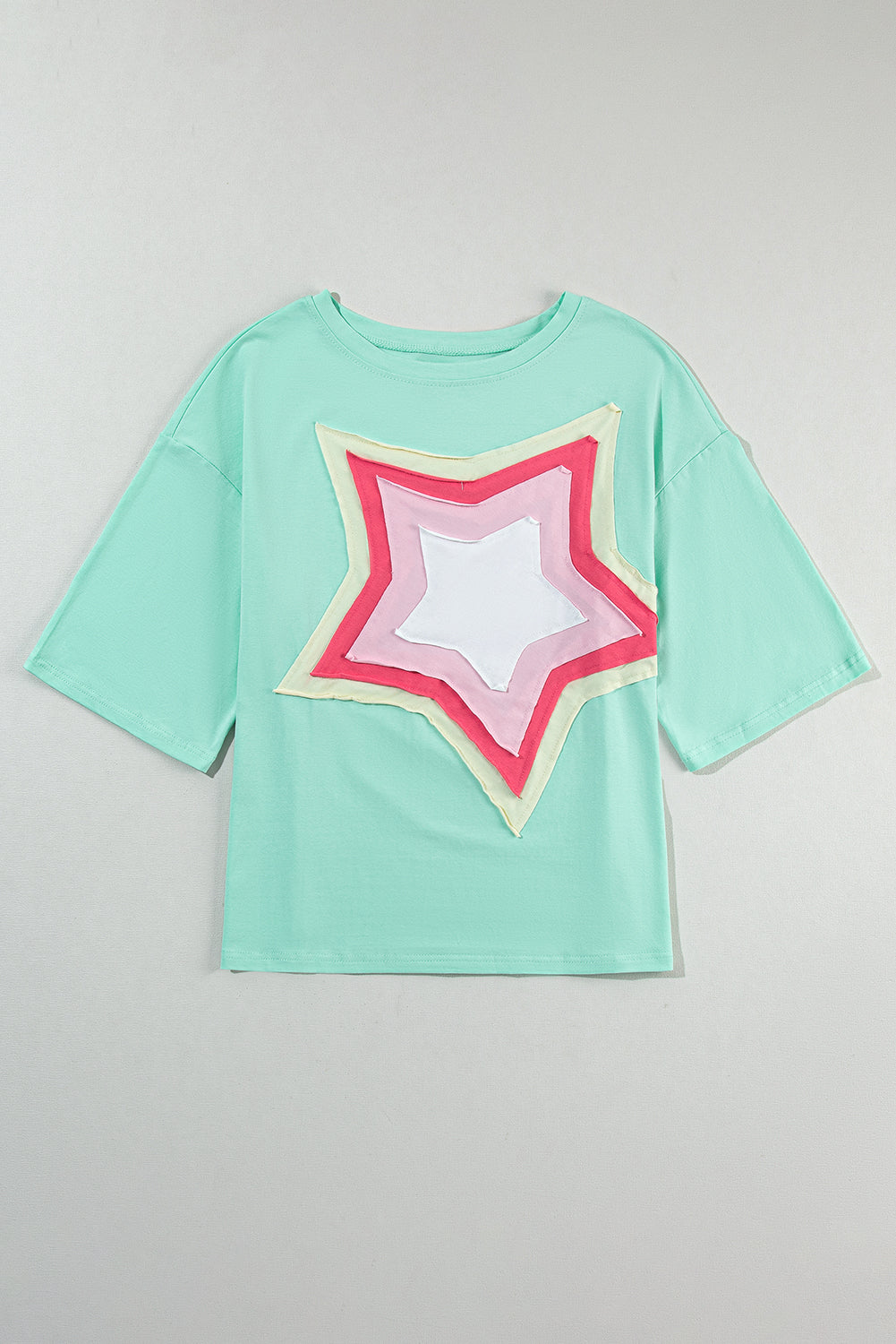 Star Half Sleeve Oversized Tee