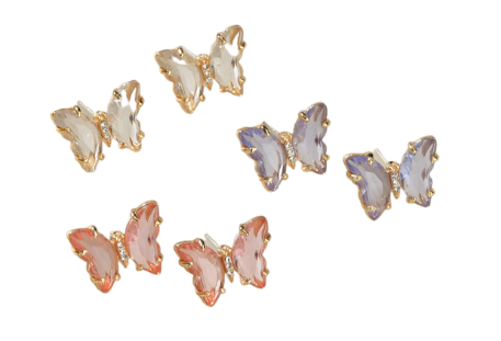 Butterfly Crystal Earrings