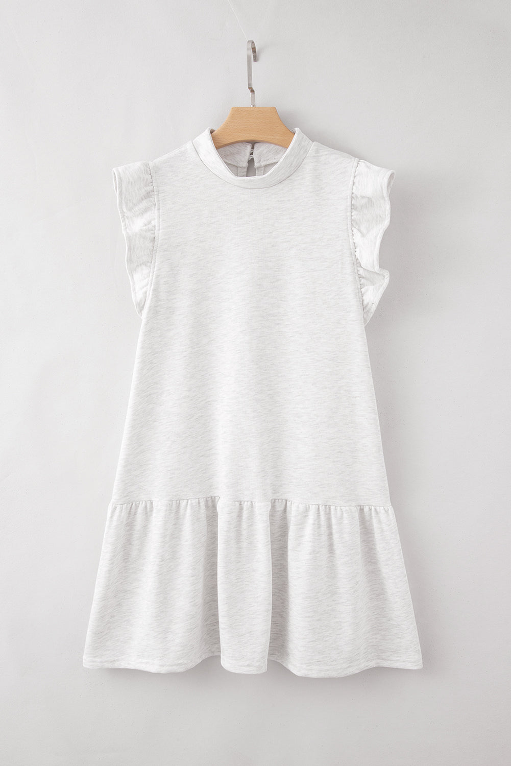 Ruffle Hem Mini Sweatshirt Dress