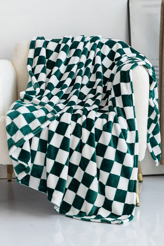 Orange Checkerboard Printed Soft Throw Blanket 120*200cm